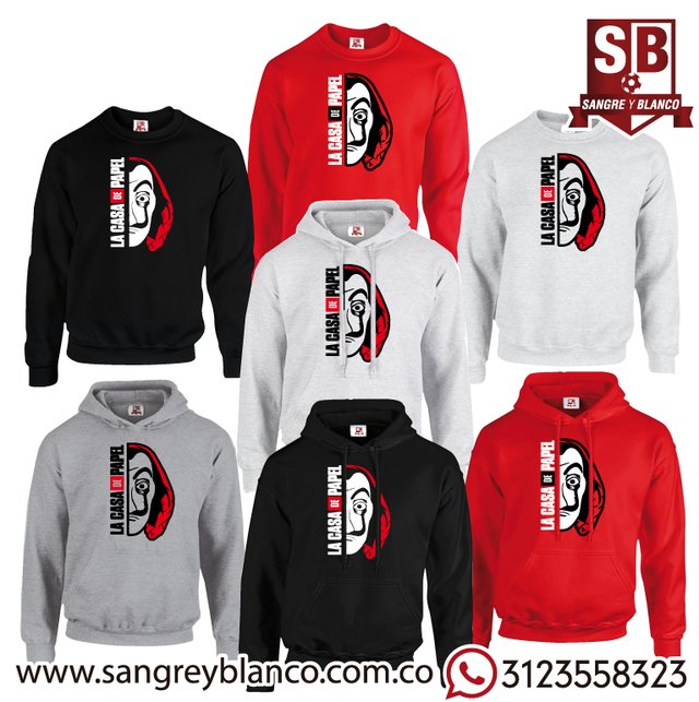Saco Casa de Papel Dali Comprar en Sangre y Blanco