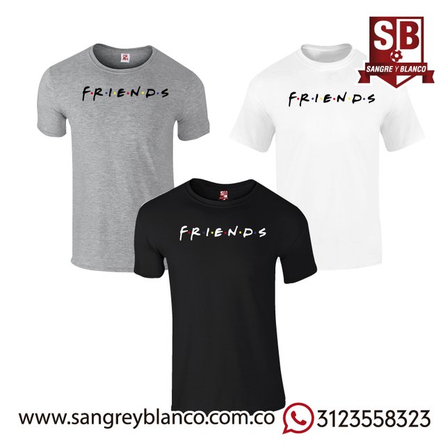 Camisetas Friends Comprar en Sangre y Blanco