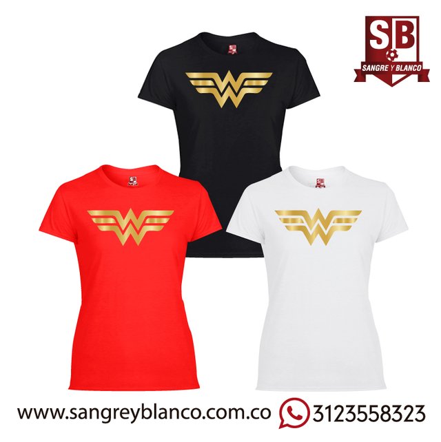 Camiseta Wonder Woman - Comprar en Sangre y Blanco