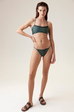 BIKINI santorini MONOGRAM W VERDE - comprar online