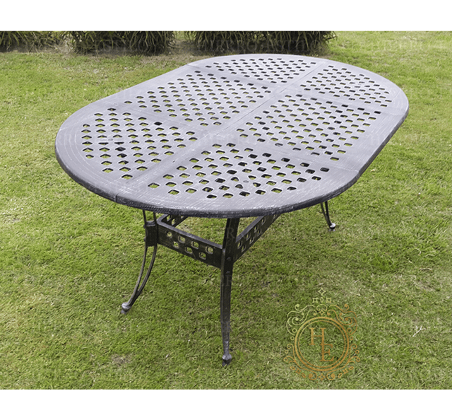 Mesa Chato Oval (150x100cm) - Juegos de jardín de Hierro | #1 Precios en Argentina  | Hierro Estilo