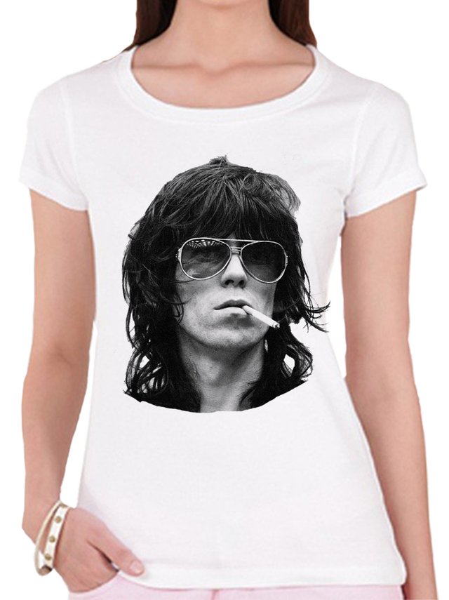 Remeras Rock Keith Richards Mujer REMERAS ROCKERS