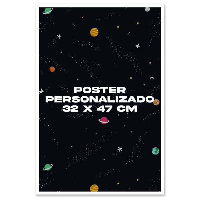 Poster Personalizado Grande 32 x 47cm - Lero-Lero Store