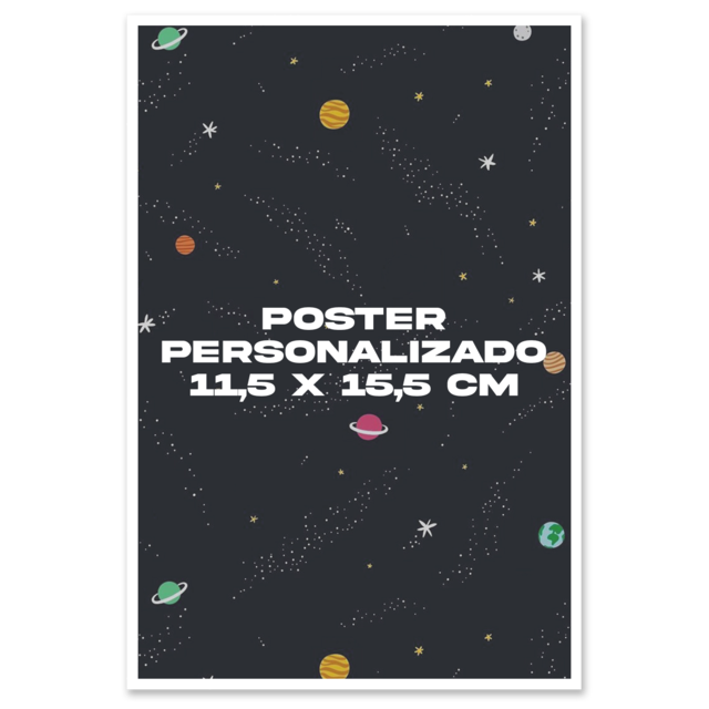 Poster Personalizado Extra Chico 11,5 x 15,5cm
