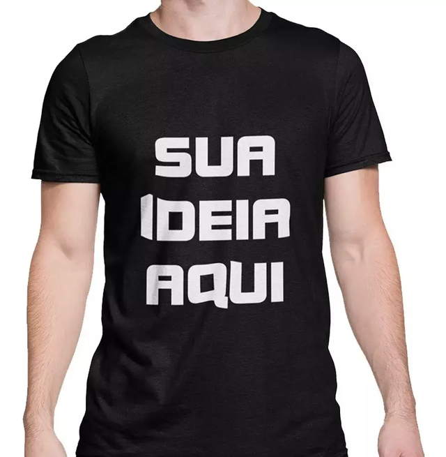 Camiseta Personalizada Preta - Clube da Camiseta