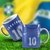 Caneca Seleção Brasileira Azul com seu Nome