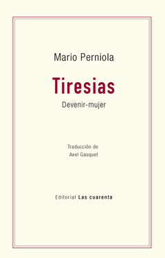 Tiresias - Mario Perniola - comprar online