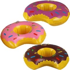 Porta Copos Donut Inflável Colorido
