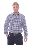 CAMISA ML ASPEN DE POPLIN COLOR MARINO