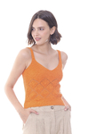 MUSCULOSA TEJIDA BALI NARANJA