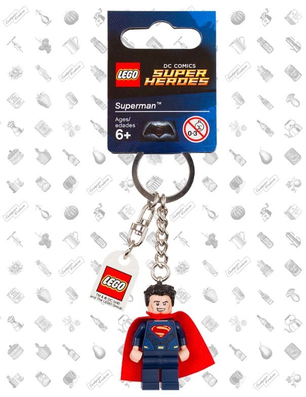 Llavero Lego Super Heroes Superman - Cualquier Verdura