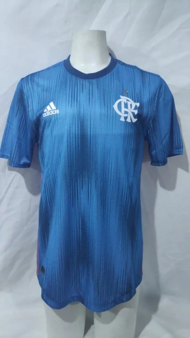 Camisa Flamengo Adidas Jogador Authentic Azul 2018 2019 DP7572