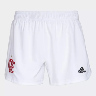 Shorts CR Flamengo 1 Feminino - Branco adidas GA7620