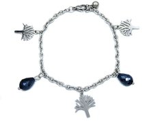 Pulsera árbol y cristal