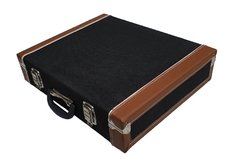 Case maleta estilo Classico vintage preto com caramelo - escolha suas medidas