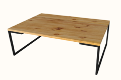 Mesa de centro pinus 100 x 80 x 40cm estilo industrial