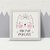 Quadro decorativo para menina - Cat Princess