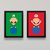 Mario Bros & Luigi - Par de quadros na internet