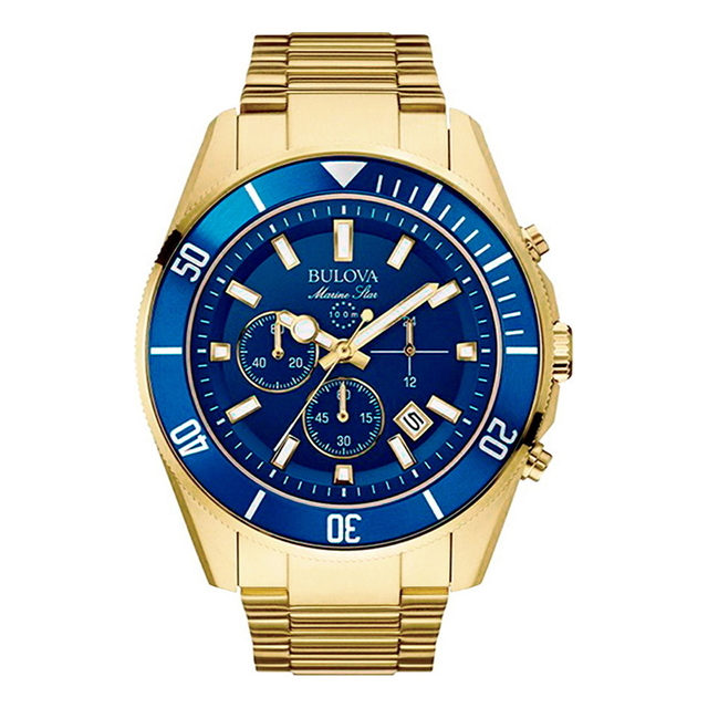 Bulova marine best sale star gold watch