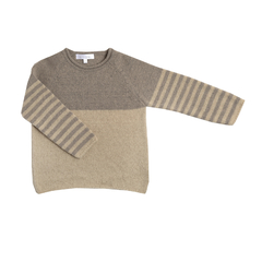 Sweater Ray / gris y Beige