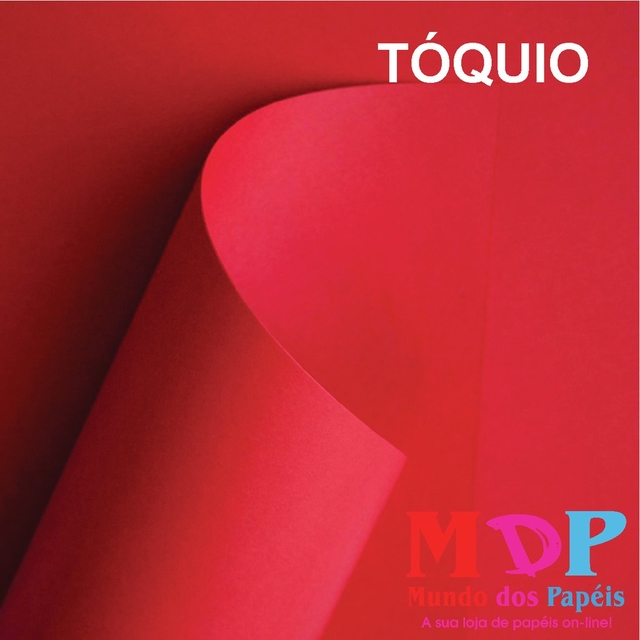 Papel Color Plus Tóquio - Vermelho 180G A4 50 fls