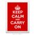 Poster Keep Calm and Carry On - Red - comprar online