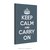 Poster Keep Calm and Carry On - Charcoal na internet
