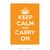 Poster Keep Calm and Carry On - Laranja - QueroPosters.com