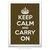 Poster Keep Calm and Carry On - Musgo - comprar online