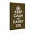 Poster Keep Calm and Carry On - Musgo na internet