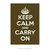 Poster Keep Calm and Carry On - Musgo - QueroPosters.com