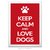 Poster Keep Calm and Love Dogs - comprar online