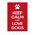 Poster Keep Calm and Love Dogs - QueroPosters.com
