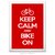 Poster Keep Calm And Bike On - comprar online