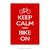 Poster Keep Calm And Bike On - QueroPosters.com