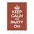 Poster Keep Calm And Party On - QueroPosters.com