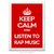 Poster Keep Calm and listen to RAP Music - comprar online