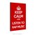 Poster Keep Calm and listen to RAP Music na internet