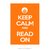 Poster Keep Calm and Read On - QueroPosters.com