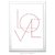 Poster LOVE - Rosê - Arte de decoração para casa na internet