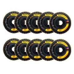 Kit 10 Disco Flap Dual Trim 4 1/2 X 7/8 Gr40 Dw8408t Dewalt