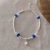 PULSERA BOLITAS CON CRISTALES AZUL - comprar online