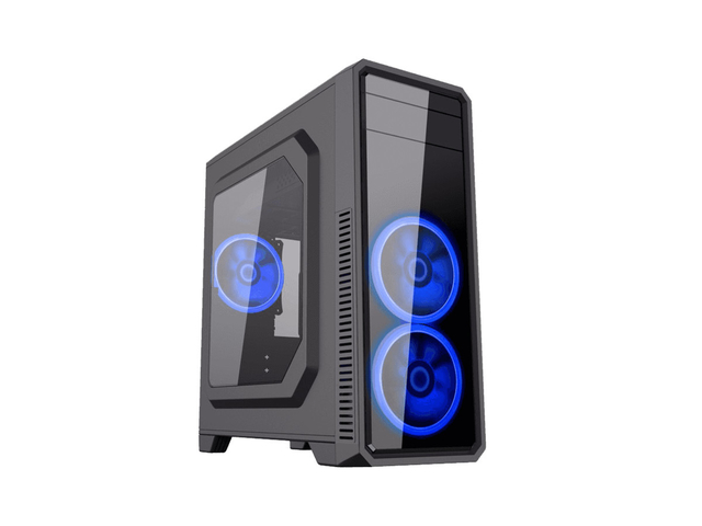 Gabinete ATX - Gamemax G530B - Preto/Azul - waz