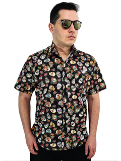 camisa caveira mexicana 