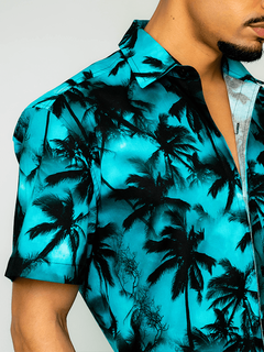 camisa masculina estampada