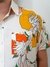 Camisa Estampada Creme Floral Social Viscose Branca Florida - Phiphi Camisaria - Camisas Estilosas