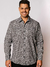 camisa floral botao masculina