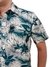 Camisa Estampa Floral Verde Branca Masculina Social Camiseta - comprar online