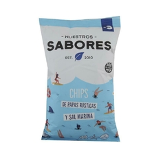 Chips de Papas Rústicas y Sal Marina Nuestros Sabores x 80 grs