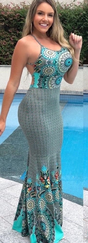 Vestido Longo Modelo Sereia